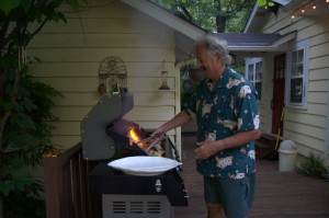 Tommy grilling 